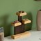 Vintiquewise 3-Tier Wooden Tabletop Jewelry Display Stand Rustic Organizer for Necklace Bracelet Watch Bangle Ring & Earring with a Sturdy Natural Wood Base Ideal for Home Retail or Craft Fair Display